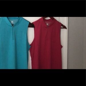 Women size large, sleeveless, golf polo